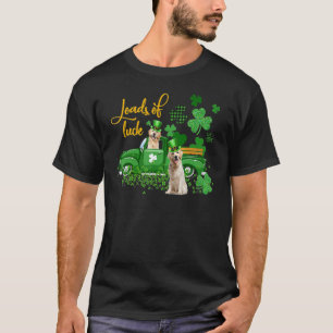 Loads Of Luck Truck Golden Retriever St Patrick's T-shirt