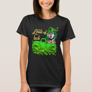 Loads Of Luck Truck Husky St Patrick S Day T-shirt