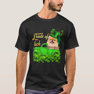 Loads Of Luck Truck Pomeranian St Patrick's Day T-shirt