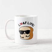 Loaf Life Funny Positive Bread Pun Koffiemok (Links)