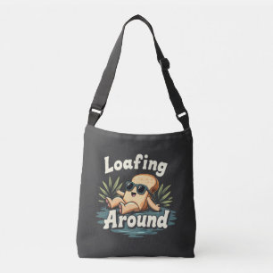 Loafing rond Ontspannende Brood Voedsel Liefhebber Crossbody Tas
