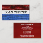Loan Officer Patriottisch Visitekaartje (Voorkant / Achterkant)