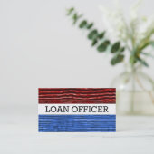 Loan Officer Patriottisch Visitekaartje (Staand voorkant)