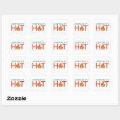 Lobby alsof het heet is - vierkante sticker (Vel)
