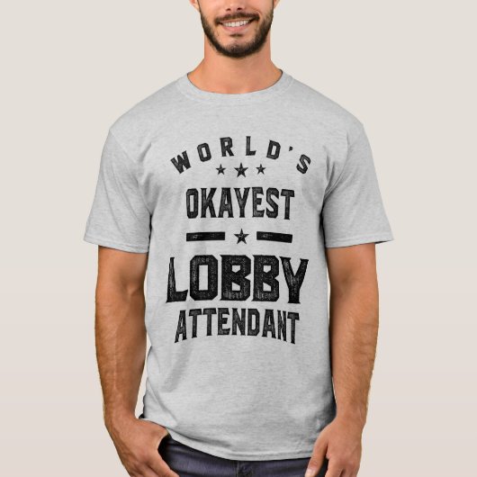 Lobby Attendent Job Title Cadeautje T-shirt (Voorkant)