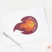 Lobby Comme il fait chaud - autocollant ovale (Enveloppe)