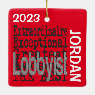 Lobbyist buitengewoon CUSTOM Keramisch Ornament