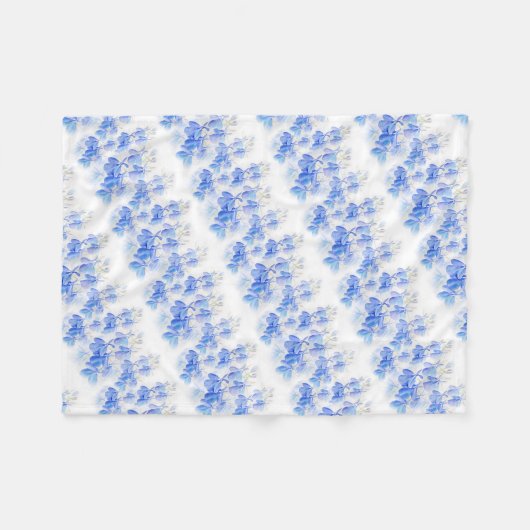 Lobelia couverture à fleurs rayées bleu (Devant (Horizontal))