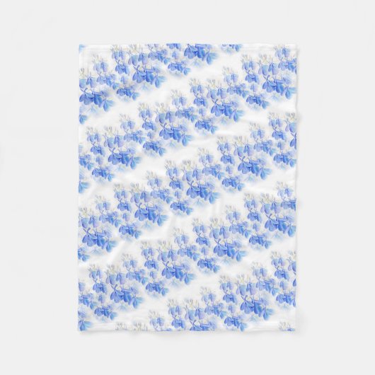 Lobelia couverture à fleurs rayées bleu (Devant)