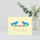 Lobirds Thankyou Note Cartes postales (Debout devant)