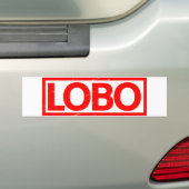Lobo Stamp Bumpersticker (Op auto)