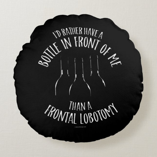 Lobotomie frontale Coussin rond (Devant)