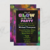 L'obscurité des invitations d'anniversaire (Devant / Derrière)