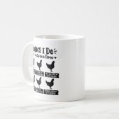 L'obsession du poulet drôle Mug (Devant gauche)