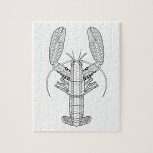 Lobster Adult Coloring Puzzle Legpuzzel