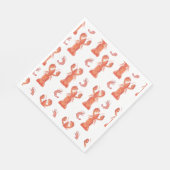 Lobster and Crawfish Pattern Wedding Servet (Hoek)