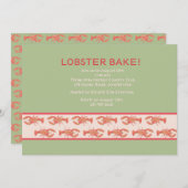 Lobster Bake Invitation Kaart (Voorkant / Achterkant)