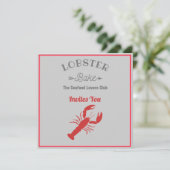 Lobster Bake Invitation Kaart (Staand voorkant)