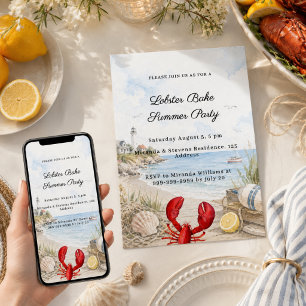 Lobster Bakken kuststrandfeest Kaart