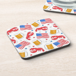 Lobster Beer Flag Star Bier Onderzetter