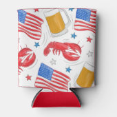 Lobster Beer Flag Star Blikjeskoeler (Voorkant)
