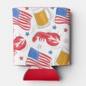 Lobster Beer Flag Star Blikjeskoeler (Achterkant)