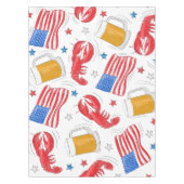 Lobster Beer Flag Star Tafelkleed (Voorkant)