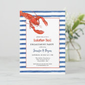 Lobster Boil couples invitation à la fête de fianç (Debout devant)