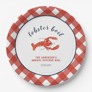 Lobster boil Summer Family Reunion Papieren Bordje