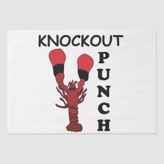 Lobster Boksen Tissuepapier (Voorkant)