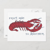 Lobster Briefkaart (Voorkant / Achterkant)