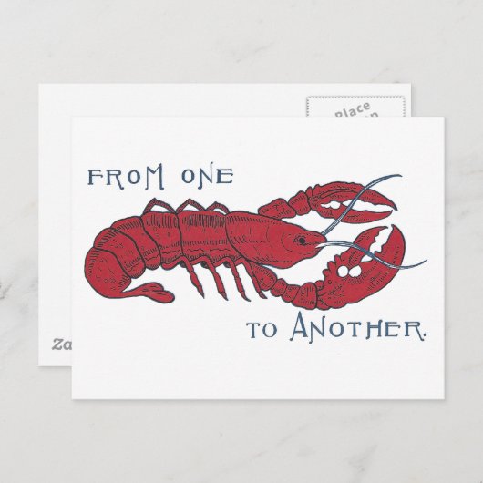  Lobster Briefkaart (Voorkant / Achterkant)