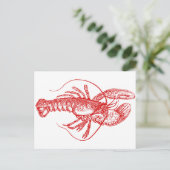 Lobster Briefkaart (Staand voorkant)