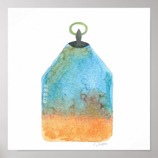 Lobster Buoy Print (Voorkant)