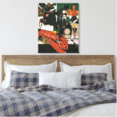 Lobster Champagne Fancy partij Canvas Afdruk (Insitu (Slaapkamer))