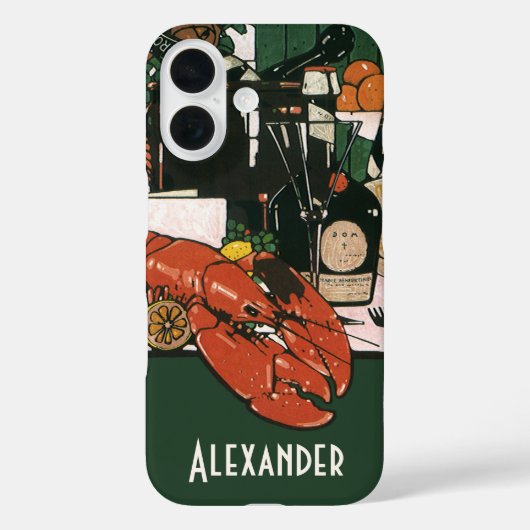  Lobster Champagne, Fancy partij van legant Case-Mate iPhone Case (Achterkant)
