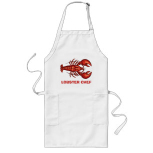 Lobster Chef Personalize Lang Schort
