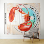 Lobster Chef Seafood Event Backdrop Wandkleed (In Situ (horizontaal))