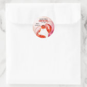 Lobster Chef Seafood Theme Ronde Sticker (Tas)