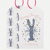 Lobster Christmas Card Cadeaulabel