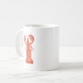 Lobster Crawfish Waterverf Hand Painted Pattern Koffiemok (Voorkant links)