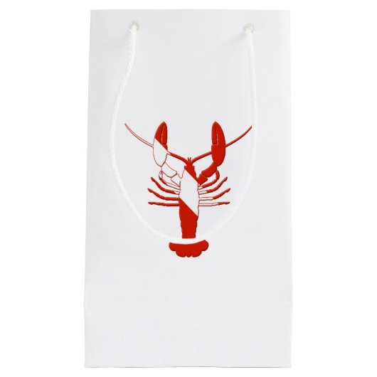 Lobster Dive Silhouette Klein Cadeauzakje (Voorkant)