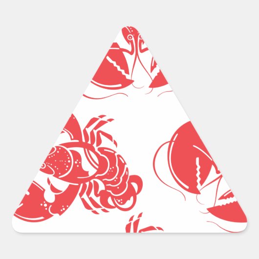 lobster driehoek sticker (Voorkant)