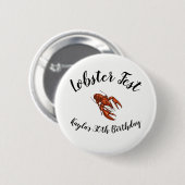 Lobster Fest Ronde Button 5,7 Cm (Voorkant /achterkant)