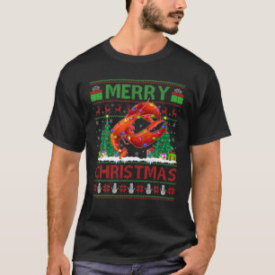 Lobster Fish Lover Xmas lichtgevend lobster Chri T-shirt
