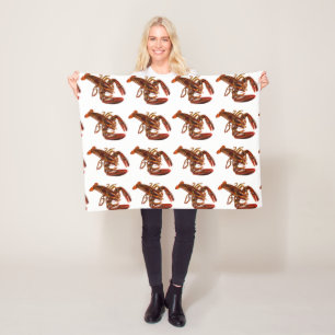 Lobster Fleece Blanket Deken