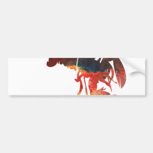 Lobster gemengde media collage bumpersticker