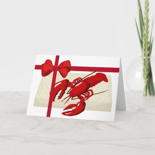 Lobster Gift Wenskaart Kaart (Voorkant)