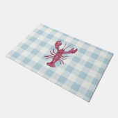 Lobster Gingham Buffalo Check Kust Deurmat (Schuin)