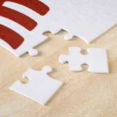  Lobster in rood, Art Deco Seafood Legpuzzel (Zijkant)